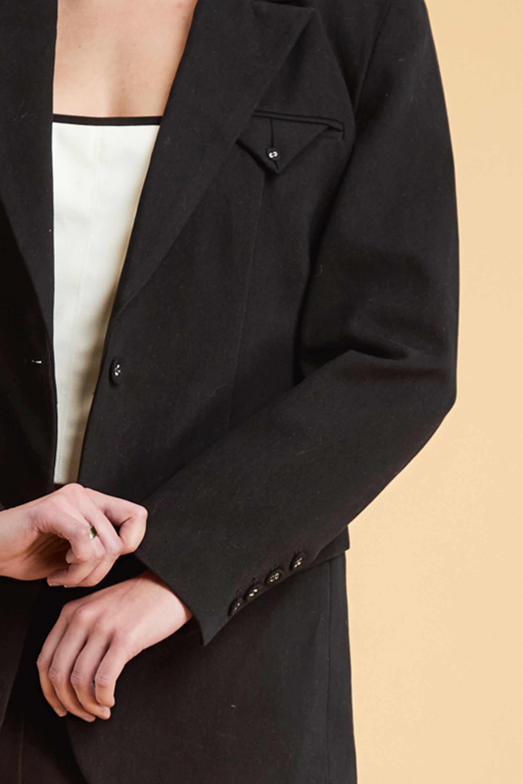 Constance Oversized Blazer - Black