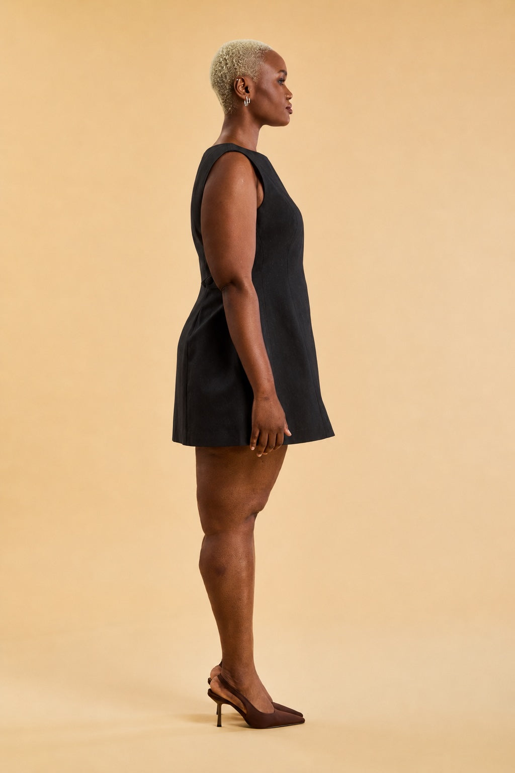 Louise Adjustable Mini Dress - Black